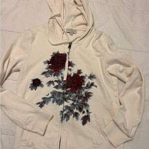 Lucky Floral Cream Hoodie